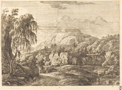 Paesaggio con croce e figure da Georg Eisenmann