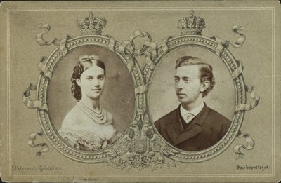 Granduca Nicola Aleksandrovič di Russia 1843-1865 e principessa Dagmar di Danimarca da Georg Emil Hansen