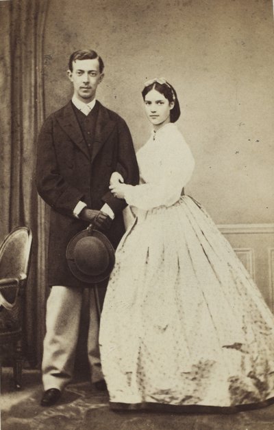 Ritratto del Granduca Nicola Aleksandrovič di Russia 1843-1865 e della Principessa Dagmark, 1864 da Georg Emil Hansen