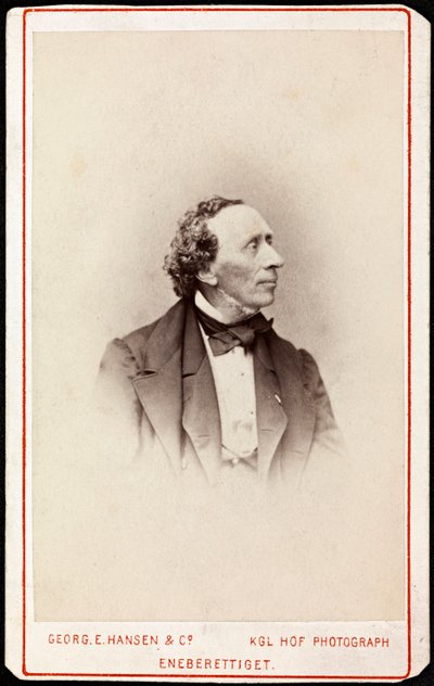 Ritratto di Hans Christian Andersen da Georg Emil Hansen