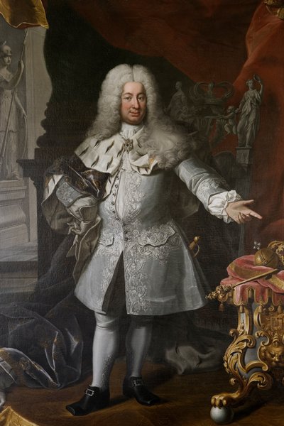 Fredrik I, Re di Svezia, c.1720 da Georg Engelhardt Schröder