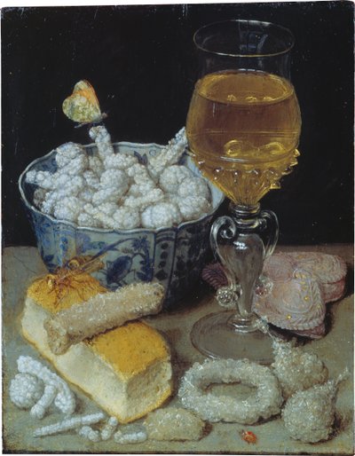 Tedesco: Natura morta con pane e dolciumi Natura morta con pane e dolciumi da Georg Flegel