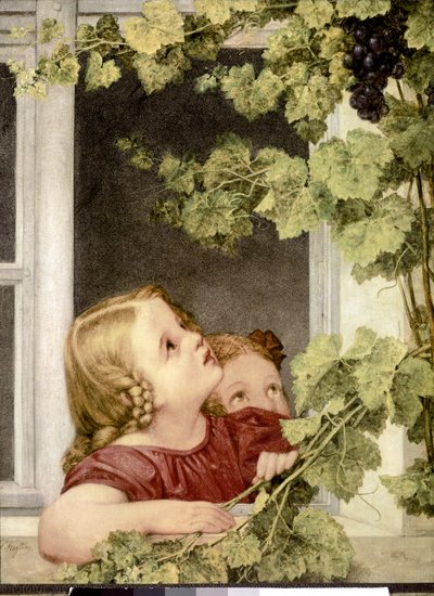 Bambino alla finestra. 1843 ca. (olio su tela) da Georg Friedrich Kersting