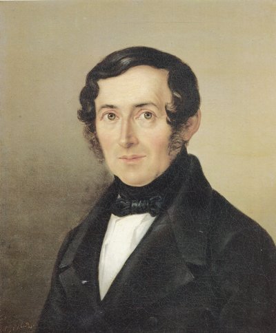 Tedesco: Ritratto di Gottlob Ehrenfried Dietrich Ritratto del rettore Gottlob Ehrenfried Dietrich da Georg Friedrich Kersting