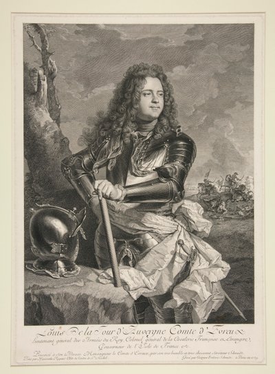 Ritratto di Louis de la tour da Georg Friedrich Schmidt
