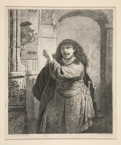 Sansone minaccia il suocero da Georg Friedrich Schmidt