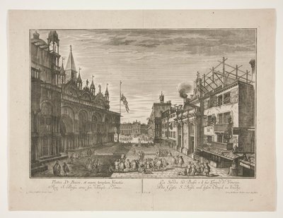 La strada di San Bassi e il suo tempio a Venezia da Georg Gottfried Winckler