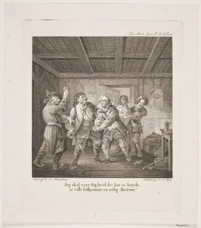 Illustrazione per le commedie di Holberg da Georg Haas