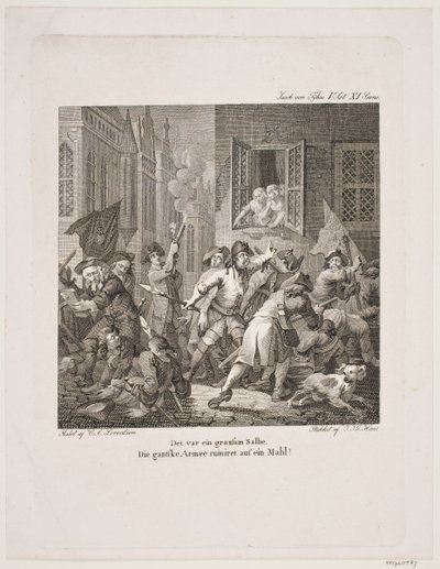 Illustrazione per le commedie di Holberg da Georg Haas