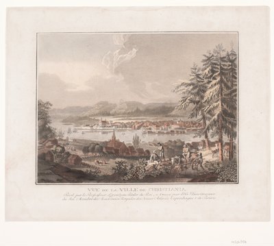 Vista sulla città di Kristiania da Georg Haas