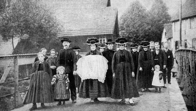 Una processione battesimale, Foresta Nera, Germania da Georg Haeckel