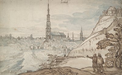 Veduta di Landshut da Georg Hoefnagel