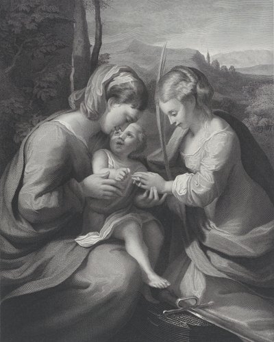 Il matrimonio mistico di Santa Caterina, ca. 1831 da Georg Jacob Felsing