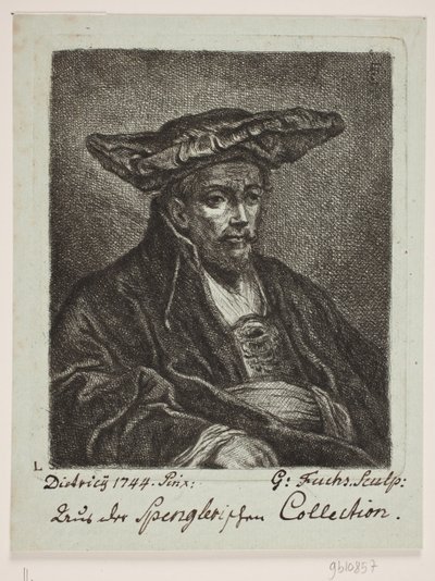 Un uomo con il berretto da Georg Mathias Fuchs