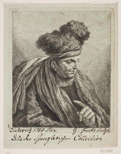 Un uomo con turbante da Georg Mathias Fuchs