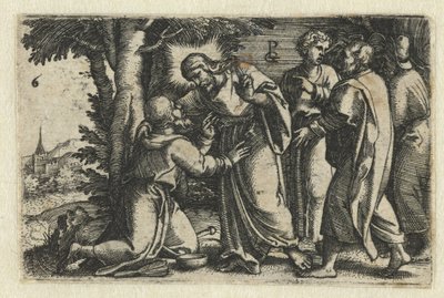 Cristo guarisce un lebbroso da Georg Pencz