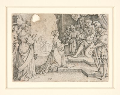 Ester davanti ad Assuero da Georg Pencz