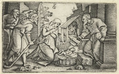 Nascita di Cristo e adorazione dei pastori da Georg Pencz