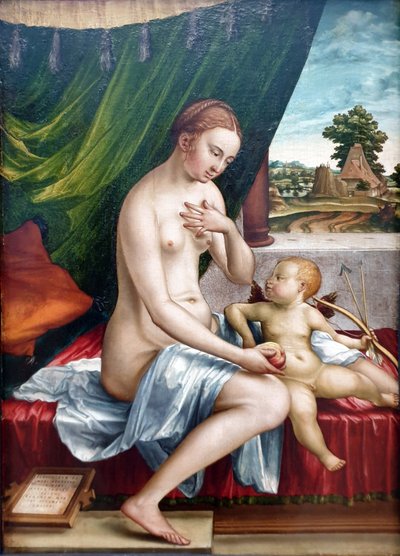 Tedesco: Venus und Amor Venere e Cupido da Georg Pencz