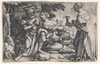 Lot e le sue figlie da Georg Pencz