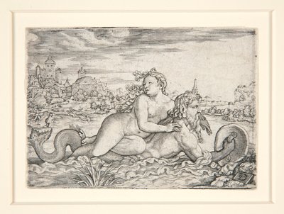 Fanciulla rapita dal mostro marino da Georg Pencz