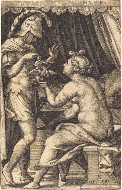 Medea che Restituisce i Penati a Giasone da Georg Pencz