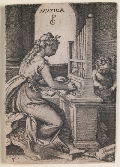 Musica, dalla serie Le Arti Liberali da Georg Pencz