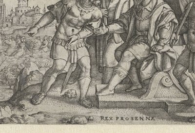 Porsenna sente che Cloelia è scappata da Georg Pencz