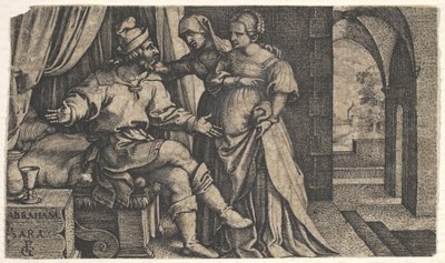 Sara presenta Agar ad Abramo, dalla serie da Georg Pencz