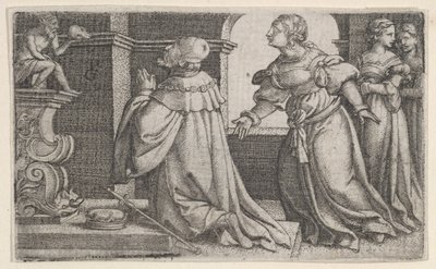Salomone che adora gli idoli da Georg Pencz