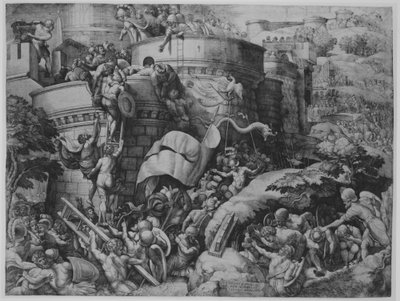 La cattura di Cartagine da parte di Scipione e delle sue truppe, 1539 da Georg Pencz
