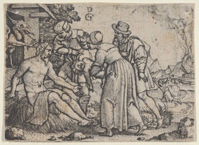 La Persecuzione di Giobbe da Georg Pencz