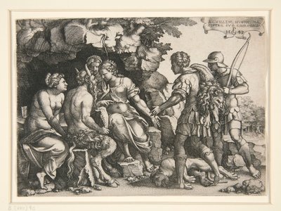 Teti e Chirone da Georg Pencz