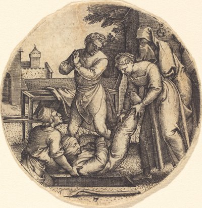 Seppellire i morti da Georg Pencz