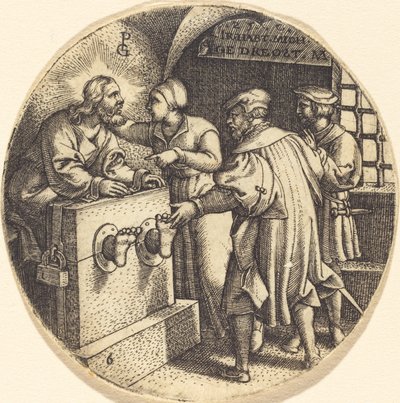 Visitare i prigionieri da Georg Pencz