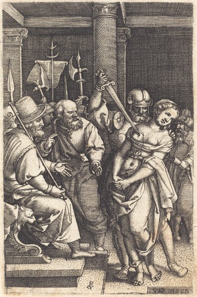 Virginius uccide sua figlia da Georg Pencz