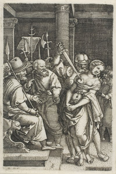 Virginius uccide sua figlia da Georg Pencz