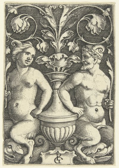 Satiro maschio e femmina da Georg Pencz