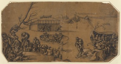 Il diluvio da Georg Pencz after Michelangelo
