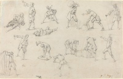 Studi di Soldati in Campo da Georg Philipp Rugendas