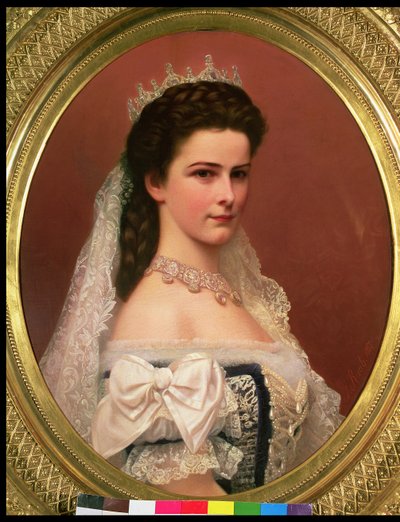 Imperatrice Elisabetta di Baviera (1837-98) in costume ungherese, 1867 da Georg Raab