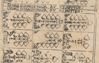 Foglio di Carte da Gioco, 1575-1600 da Georg Schachomair