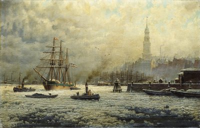 Il porto di Amburgo, 1893 da Georg Schmitz