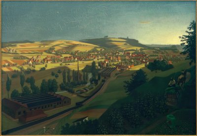 G. Scholz, Vista di Grötzingen da Georg Scholz