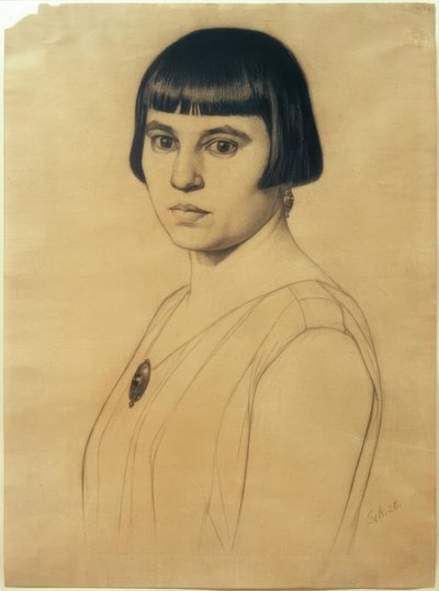 G.Scholz, Ritratto di Elisabeth Scholz da Georg Scholz