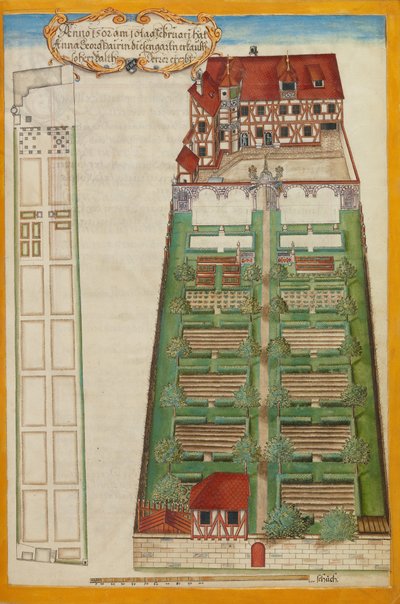 La residenza e il giardino di Norimberga di Magdalene Pairin da Georg Strauch