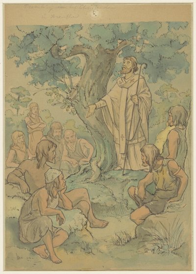 Predicazione del Cristianesimo in Drenthe da Georg Sturm