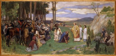 Ansgar Predica il Cristianesimo da Georg Vilhelm Pauli