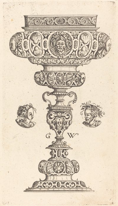 Calice con testa di guerriero da Georg Wechter I