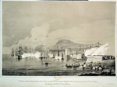 La battaglia di Sinop del 30 novembre 1853 da Georg Wilhelm Timm